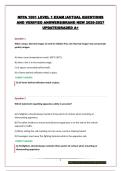 NFPA 1001 LEVEL 1 EXAM &vert;ACTUAL QUESTIONS AND VERIFIED ANSWERS&vert;BRAND NEW 2026-2027 UPDATE&vert;GRADED A&plus;
