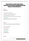 FIRE FIGHTER 1&2 PREP EXAM &vert;ACTUAL QUESTIONS AND VERIFIED ANSWERS&vert;BRAND NEW 2026-2027 UPDATE&vert;GRADED A&plus;