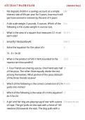 ATI TEAS 7 Math Exam 2026&ndash;2027 &vert; Practice Questions & Answers &vert; TEAS 7 Math Study Guide & Exam Prep
