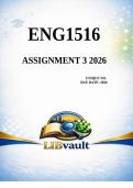 ENG1516 Assignment 3 &lpar;COMPLETE ANSWERS&rpar; 2026