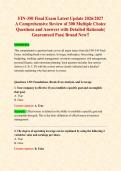 FIN-350 Final Exam Latest Update 2026&sol;2027&NewLine;A Comprehensive Review of 300 Multiple Choice Questions and Answers with Detailed Rationale&vert; Guaranteed Pass&vert; Brand New&excl;&excl;&NewLine;