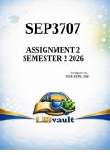 SEP3707 Assignment 2 &lpar;COMPLETE ANSWERS&rpar; Semester 2 2026