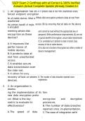 SSCP Exam 2 CertPreps with all Correct & 100&percnt; Verified Answers &vert;Actual Complete Update &vert;Already Graded A&plus;