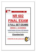 NR 602 FINAL EXAM&colon; PRIMARY CARE OF THE CHILDBEARING & CHILDREARING FAMILY &lpar;2026&rpar; 3 FULL EXAM SETS &vert; VERIFIED QUESTIONS & ANSWERS &vert; GUARANTEED PASS
