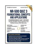NR 500 Quiz 3 Foundational Concepts and Applications Questions And Answers 2026&sol;2027 chamberlain