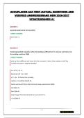 ACCUPLACER AAF TEST &vert;ACTUAL QUESTIONS AND VERIFIED ANSWERS&vert;BRAND NEW 2026-2027 UPDATE&vert;GRADED A&plus;