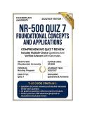 NR 500 Quiz 7 Foundational Concepts and Applications Questions And Answers 2026&sol;2027 chamberlain