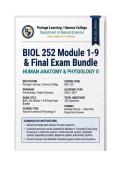 BIOL 252 Module 1&comma;2&comma;3&comma;4&comma;5&comma;6&comma;7&comma;8&comma;9 & Final Exam &vert; A&P II w&sol;Lab Q&A &vert; Portage Learning 