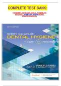 COMPLETE TEST BANK&colon;&NewLine;&NewLine;FOR DARBY AND WALSH DENTAL HYGIENE 6TH EDITION BY JENNIFER A PIEREN LATEST UPDATE GRADED A&plus;&NewLine;