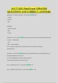 ACCT 2521 Final Exam UPDATED &NewLine;QUESTIONS AND CORRECT ANSWERS