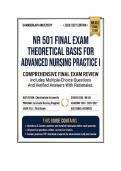 NR 501 Midterm Exam & Final Exam  Theoretical Basis for Advanced Nursing Practice I Questions And Answers 2026&sol;2027 Chamberlain