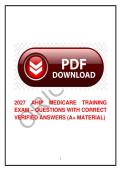 AHIP Medicare Training 2027 &mdash; AHIP &mdash; 2026&sol;2027 &mdash; Practice Questions with Verified Answers