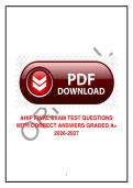 AHIP Final Exam Test Questions &mdash; 2026&ndash;2027 &mdash; Practice Questions with Correct Answers