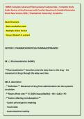  NR565 Complete Advanced Pharmacology Fundamentals &vert; Complete Study &NewLine;Guide Review of Key Concepts with Practice Questions & Detailed Rationales &NewLine;Brand New Version 2026 &vert; Chamberlain University &vert; Graded A&plus;