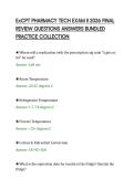 ExCPT PHARMACY TECH EXAM II 2026 FINAL&NewLine;REVIEW QUESTIONS ANSWERS BUNDLED&NewLine;PRACTICE COLLECTION