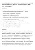 NBCOT OTR PRACTICE EXAM &ndash; QUESTIONS AND ANSWERS &vert; VERIFIED AND WELL&NewLine;DETAILED ANSWERS &vert; PLUS RATIONALES &vert; DOWNLOAD AND PASS &vert; LATEST&NewLine;EXAM UPDATE 2026&sol;2027