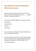 Tech Stuffs Alarm&period;com Exam Questions With Correct Answers 