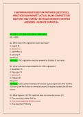 CALIFORNIA REGISTERED TAX PREPARER &lpar;CRTP&sol;CTEC&rpar; &NewLine;PRACTICE EXAM NEWEST ACTUAL EXAM COMPLETE 300 &NewLine;QESTIONS AND CORRECT DETAILED ANSWERS &lpar;VERIFIED &NewLine;ANSWERS&rpar; &vert;ALREADY GRADED A&plus; 