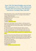 Exam 3 NSG 526 Clinical Modalities prep test bank with a comprehensive review of 300&plus; well-structured questions with Correct answers&sol; NSG 526 Exam 3 Latest Review Test Bank&vert; Wilkes &vert; 2026-2027