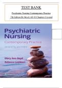 Test Bank for Psychiatric Nursing&colon; Contemporary Practice&comma; 7th Edition by Mary Ann Boyd & Rebecca Luebbert&NewLine;
