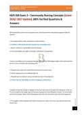 NUR 206 Exam 2 &ndash; Community Nursing Concepts &lpar;Latest 2026&sol; 2027 Update&rpar; 100&percnt; Verified Questions & Answers