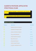 ALBERTA PESTICIDE APPLICATOR &NewLine;STRUCTURAL EXAM&NewLine;Complete Practice Test Bank &ndash; 230 Questions with Answers & &NewLine;Rationales&NewLine;Pass Your Certification in 2026 &vert; Alberta Environment and Protected &NewLine;Areas