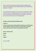 MICN LA COUNTY FINAL EXAM TEST BANK COMPLETE NURSING EXAM &NewLine;WITH 150 QUESTIONS & DETAILED ANSWERS BRAND NEW VERSION 2026 &vert; &NewLine;GRADED A&plus; &vert; VERIFIED 