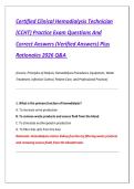 CCHT Practice Exam 2026 &vert; Certified Clinical Hemodialysis Technician Q&A