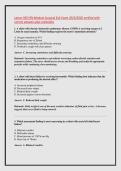 Latest HESI RN Medical-Surgical Exit Exam 2025&sol;2026 verified with &NewLine;correct answers plus rationales 