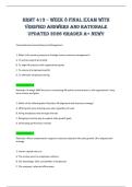HRMT 413 &ndash; Week 8 Final Exam with&NewLine;verified answers and rationale&NewLine;updated 2026 graded A&plus; new&excl;&excl; 