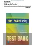 Test bank - High Acuity Nursing 7th Edition by Kathleen Dorman Wagner&comma; Melanie Hardin-Pierce&comma; Darlene Welsh &vert; 9780134459295 &vert; Chapter 1-39 &vert; &NewLine;All Chapters with Answers and Rationals&NewLine;