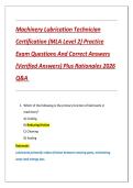 Machinery Lubrication Technician MLT Level II Exam 2026 &vert; Practice Q&A