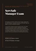 ServSafe Manager Exam 2026&sol;2027 &vert; 80 Verified Q&A &vert; Pass Guaranteed - A&plus; Graded&NewLine;&NewLine;