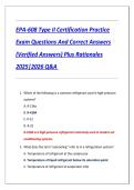 EPA 608 Type II Certification Exam 2025&ndash;2026 &vert; Practice Q&A