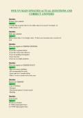 SWE YN MAIN UPDATED ACTUAL QUESTIONS AND&NewLine;CORRECT ANSWERS