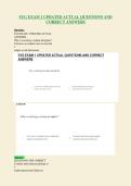 SYG EXAM 1 UPDATED ACTUAL QUESTIONS AND&NewLine;CORRECT ANSWERS