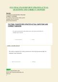 SYG FINAL EXAM REVIEW UPDATED ACTUAL&NewLine;QUESTIONS AND CORRECT ANSWERS