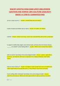 HEALTHY LIFESTYLE HOSA EXAM LATEST 2026 UPDATED &NewLine;QUESTIONS AND VERIFIED 100&percnt; SOLUTIONS &lpar;2026&sol;2027&rpar; &NewLine;GRADE&colon; A&plus;&vert;STATUS&colon; GUARANTEED PASS 
