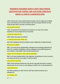 PARAMEDIC READINESS EXAM 4 LATEST 2026 UPDATED &NewLine;QUESTIONS AND VERIFIED 100&percnt; SOLUTIONS &lpar;2026&sol;2027&rpar; &NewLine;GRADE&colon; A&plus;&vert;STATUS&colon; GUARANTEED PASS 