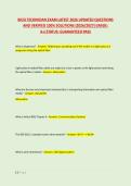 BICSI TECHNICIAN EXAM LATEST 2026 UPDATED QUESTIONS &NewLine;AND VERIFIED 100&percnt; SOLUTIONS &lpar;2026&sol;2027&rpar; GRADE&colon; &NewLine;A&plus;&vert;STATUS&colon; GUARANTEED PASS