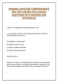 Nursing Capstone & NCLEX Mastery&colon; 200 Comprehensive Practice Questions & Rationales for RN Success&NewLine;&NewLine;
