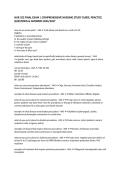 NUR 352 FINAL EXAM &vert; COMPREHENSIVE NURSING STUDY GUIDE&comma; PRACTICE QUESTIONS & ANSWERS 2026&sol;2027