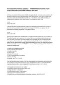 NUR 352 EXAM 2 PRACTICE Q'S &lpar;NSO&rpar; &vert; COMPREHENSIVE NURSING STUDY GUIDE&comma; PRACTICE QUESTIONS & ANSWERS 2026&sol;2027