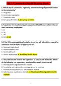PNLE Community Health Nursing Exam 1