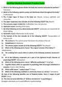 CCMA Practice Test Flashcards Quizlet Study Guide Verified Questions & Answers Complete Exam Prep
