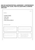 NUR 352 GASTROINTESTINAL ASSESSMENT &vert; COMPREHENSIVE NURSING STUDY GUIDE&comma; PRACTICE QUESTIONS & ANSWERS 2026&sol;2027