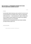 NUR 352 EXAM III &vert; COMPREHENSIVE NURSING STUDY GUIDE&comma; PRACTICE QUESTIONS & ANSWERS 2026&sol;2027