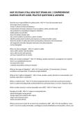 NUR 352 EXAM 2 FALL 2026&sol;2027 SPANN ASU &vert; COMPREHENSIVE NURSING STUDY GUIDE&comma; PRACTICE QUESTIONS & ANSWERS