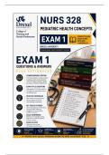 Drexel NURS 328 Exam 1 &vert; Pediatric Health Concepts &lpar;2026&sol;27&rpar; Q&A