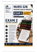 Drexel NURS 328 Exam 2 &vert; Pediatric Health Concepts &lpar;2026&sol;27&rpar; Q&A